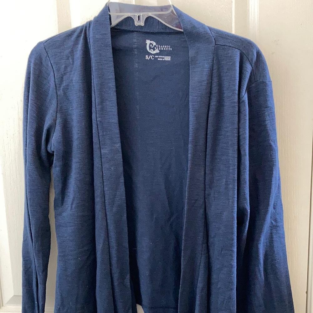 FINAL MARKDOWN Classic elements open front cotton cardigan small